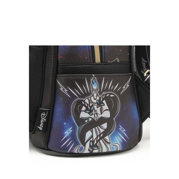 NWT Disney Wondapop Villains Dr Facilier Hades Jafar Pebbled Leather Backpack - Picture 3 of 11